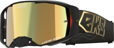 067-12001 EKS Brand Lucid Goggle Black/Gold Gold Mirror Lens - Eyewear