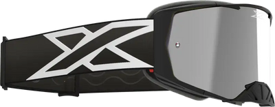 067-12030 EKS Brand Lucid Caliber Goggle Black Silver Mirror Lens - Eyewear