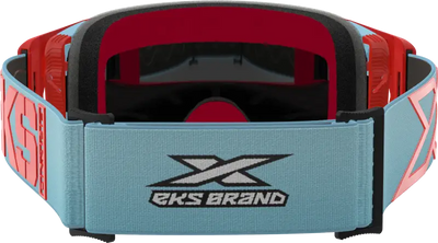 067-12035 EKS Brand Lucid Caliber Goggle Light Blue Gold Mirror Lens - Eyewear