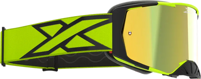 067-12040 EKS Brand Lucid Caliber Goggle Flo Yellow Gold Mirror Lens - Eyewear