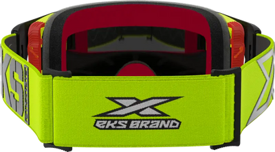 067-12040 EKS Brand Lucid Caliber Goggle Flo Yellow Gold Mirror Lens - Eyewear