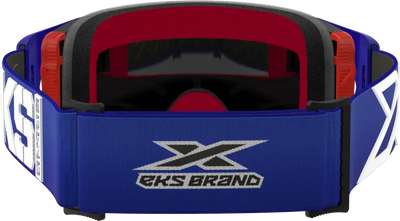 067-12055 EKS Brand Lucid Caliber Goggle Royal Blue Silver Mirror Lens - Eyewear