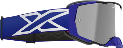 067-12055 EKS Brand Lucid Caliber Goggle Royal Blue Silver Mirror Lens - Eyewear