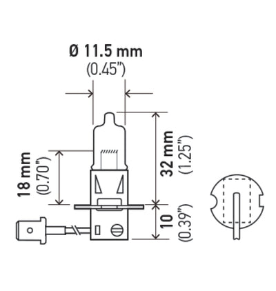Hella H3 Halogen Bulb *Must Order Qty 10* - H3