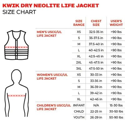 10075-11-B-BK Airhead Neolite Orca Xl - PFD - Personal Floatation Device