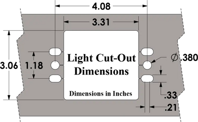 101445 Bumper Light Cover Kit 