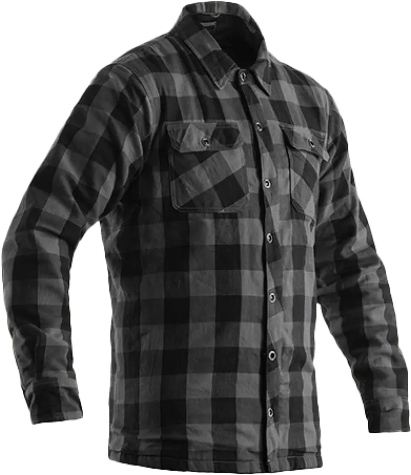102115GRY2-38 Rst Kevlar Lumberjack Ce Shirt Grey Check Textile Xs - RV and Auto Parts
