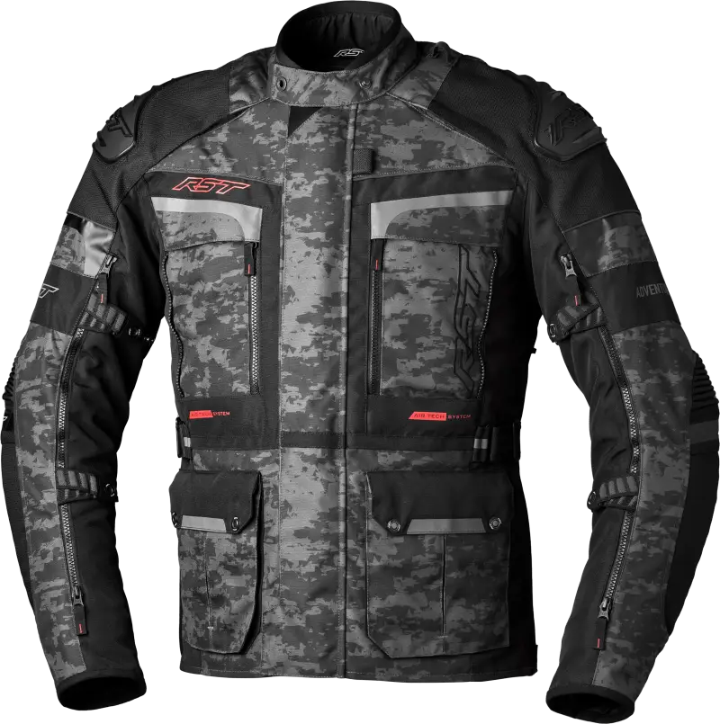 102409G.CAM-52 Rst Pro Series Adventure-X Ce Jacket Grey Camo Textile 4Xl - RV and Auto Parts