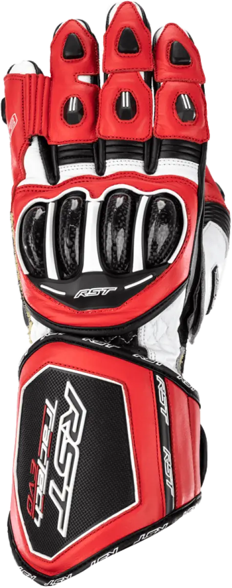 102666RED-09 Rst Tractech Evo 4 Ce Glove Red/White/Black Md - RV and Auto Parts