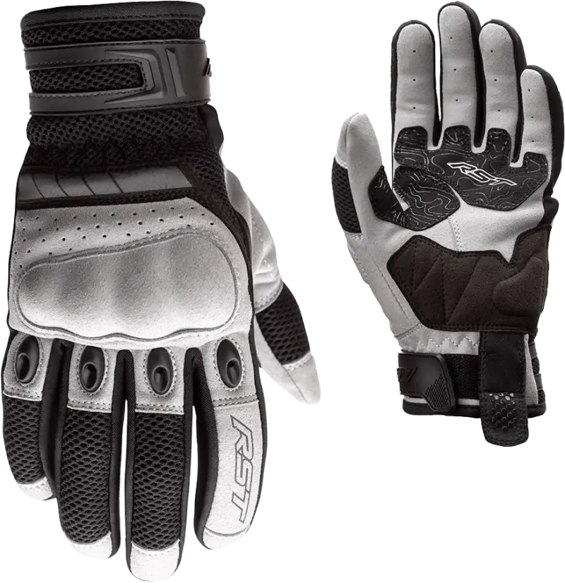 102951SIL-10 Rst Ventilator-X Ce Glove Silver/Black Lg - RV and Auto Parts