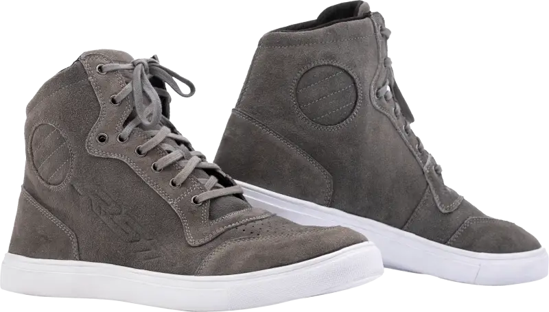 103052GRY-42 Rst Hitop Moto Sneaker Ce Boot Grey Suede Sz 9 - RV and Auto Parts