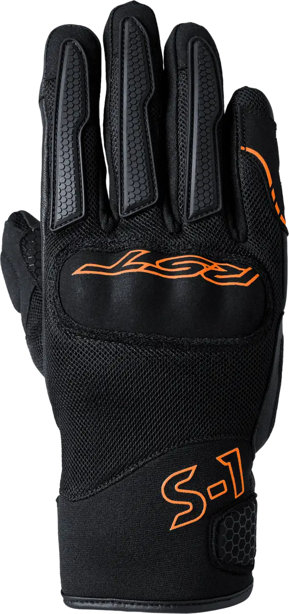 103182ORG-12 Rst S1 Mesh Ce Glove Black/Neon Orange 2Xl - RV and Auto Parts