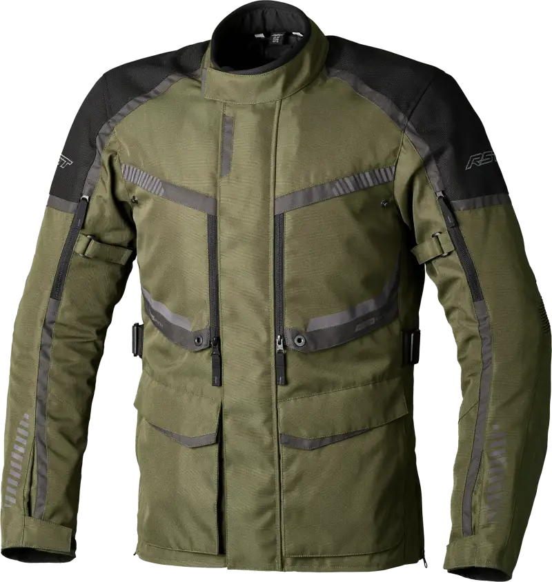 103198GRN-50 Rst Maverick Evo Ce Jacket Khaki/Grey Textile 3Xl - RV and Auto Parts