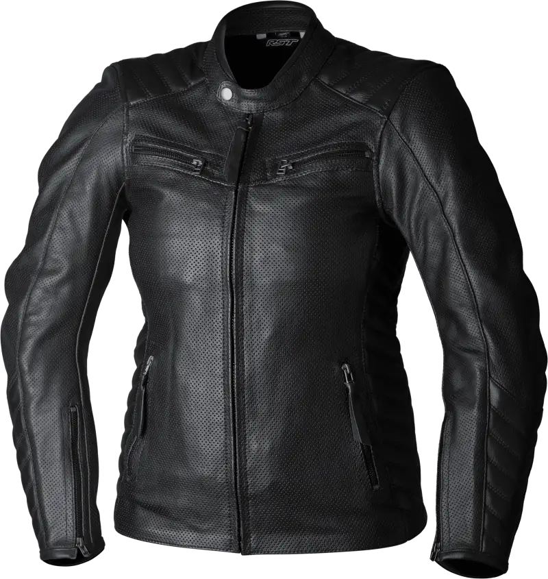103538BLK-20 Rst Ladies Roadster Air Ce Jacket Black Leather 3Xl - RV and Auto Parts