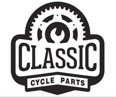 Black and white Lindby engine guard logo with bicycle parts for Dyna models