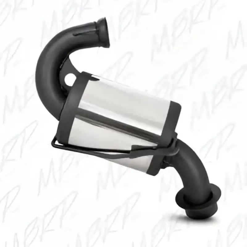 Black and silver automotive catalytic converter for 1097526 Performance Exhaust Trail Silencer