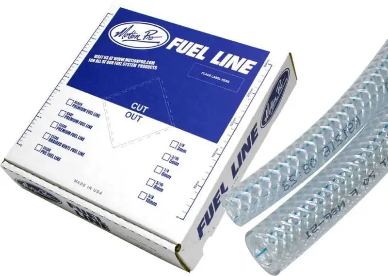 12-0009 Braided Vinyl Fuel Line 3/16"X25'
