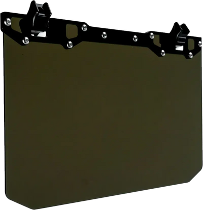 12" X 8" Narrow Mount Sun Viso W/Tinted Shield Black - AXIA