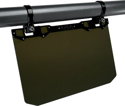 12" X 8" Narrow Mount Sun Viso W/Tinted Shield Black - AXIA