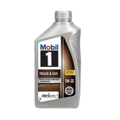 Mobil 1 Truck & SUV 0W-20 Advanced Full Synthetic Motor Oil 1Qt Bottle, Pack of 6