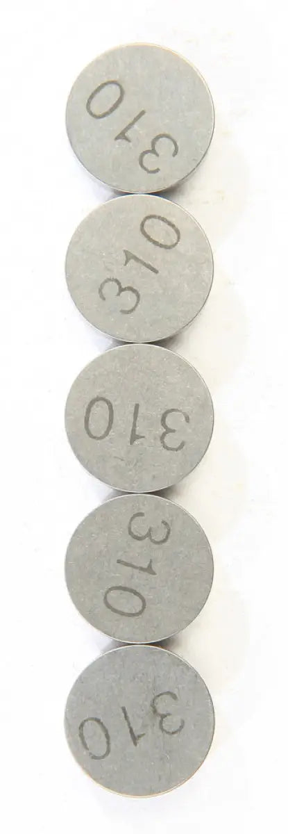 13-7701 Valve Shims 3.10mmx13mm 5/Pk - 13mm Shim Refill