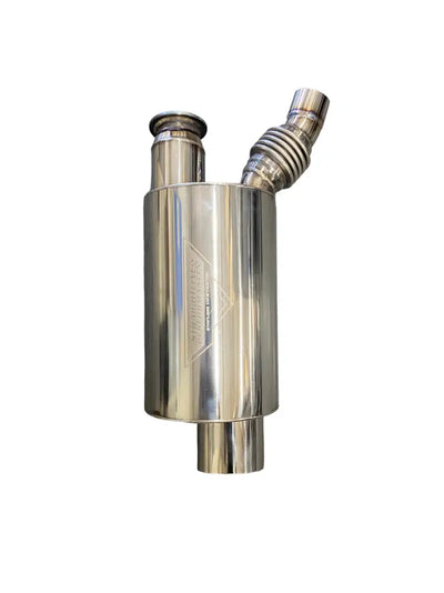 132-159 Straightline Lightweight Muffler Stainless - Exhaust