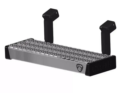 Carr Maxgrip stainless steel grill mat holder with Camp Chef logo