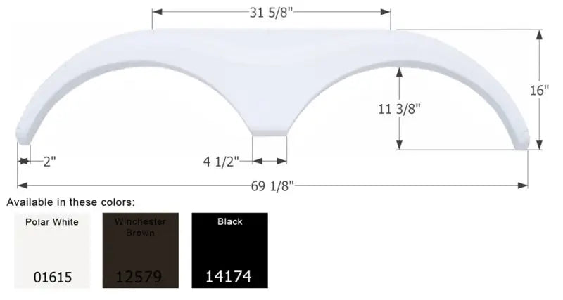 14174 Icon Fender Skirt Tandem Heartland Fs