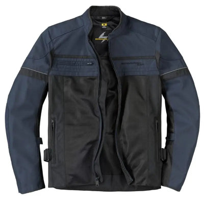 Open blue and black cargo air jacket from Scorpion Exo Cargo Air series