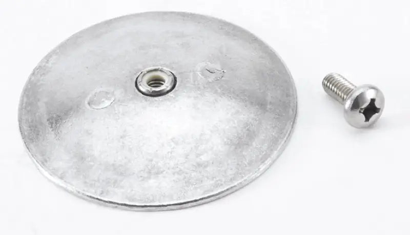 Lenco 15093-001 Sacrificial Anodespair3 3/4" for marine corrosion protection with mounting screw.