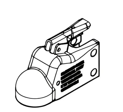 15791-97 Demco Metal Latch 2.313 Cast Coupler, durable metal construction, secure trailer towing device by Demco.