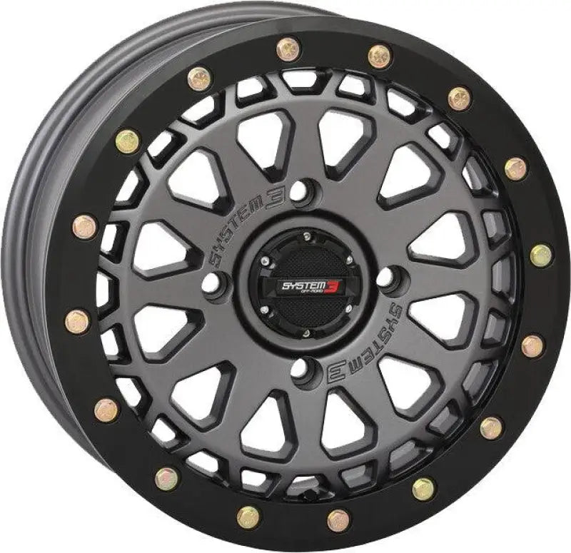 15S3-6655 System 3 Sb6 Bl Wheel 15X7 4+3 (+10Mm) 4/156 Gun Metal Grey - RV and Auto Parts