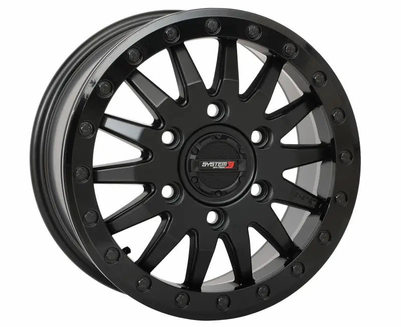 15S3-8566 System 3 Sb8 Wheel 15X7 6+1 (+68Mm) 6/5.5 Matte Black - RV and Auto Parts
