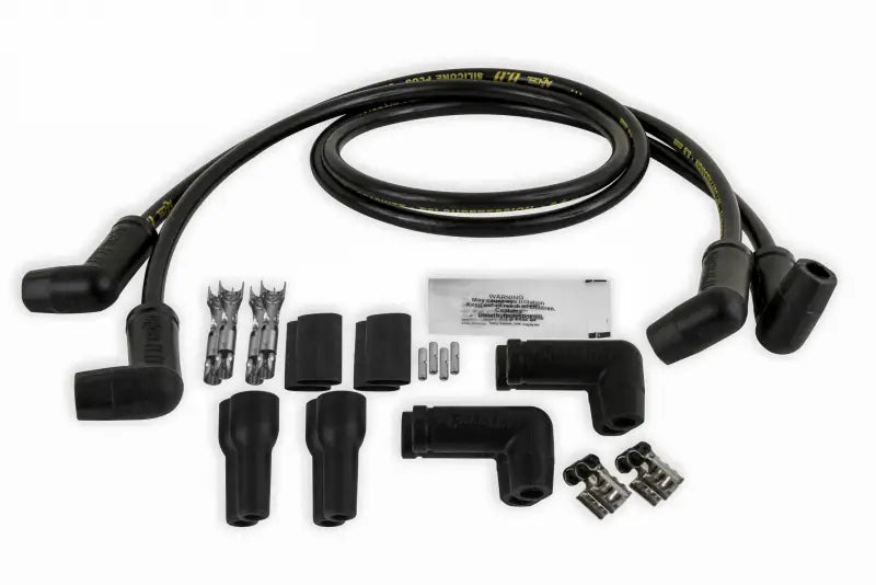 Automotive spark plug wire set with connectors for 8mm universal wire, 173082K 4 Plug Set