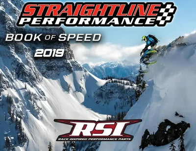 Snowmobile performance catalog featuring 182-113-orange straightline wing org front bumper