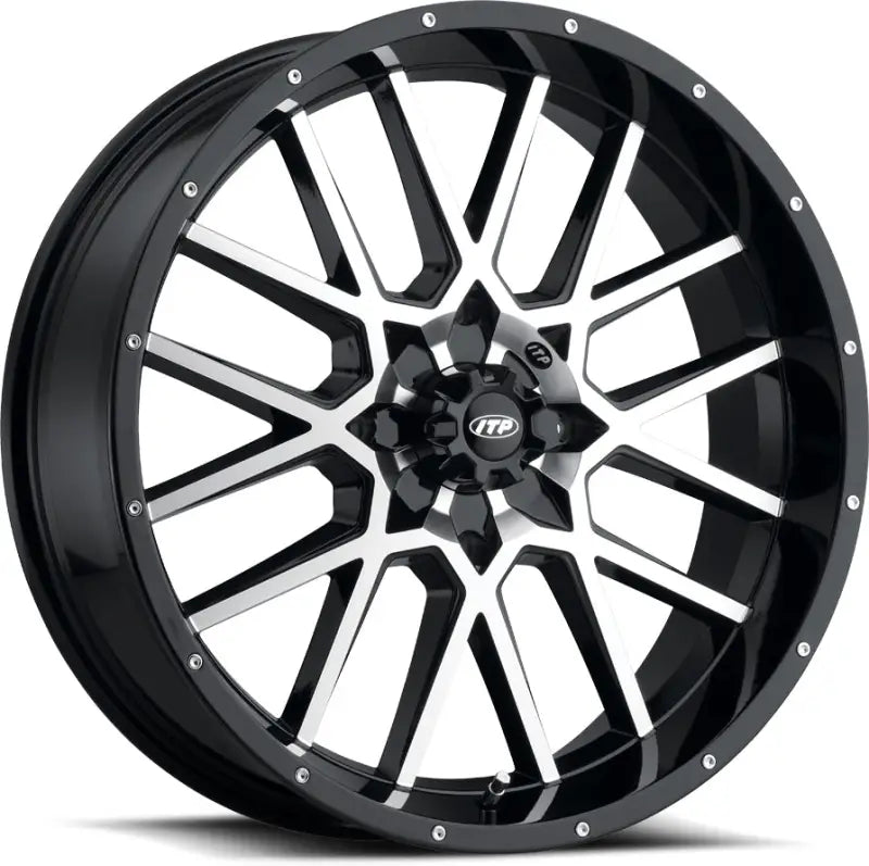 1822515546B Itp Hurricane Black/Machined 18X6.5 4/137 4 + 2.5 (+10Mm) 