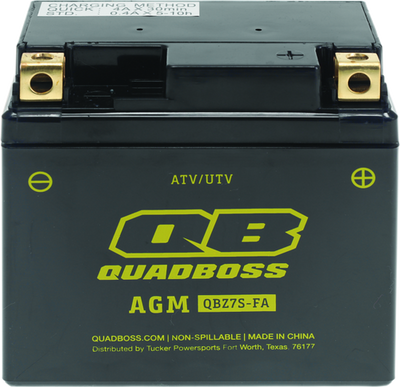 QuadBoss 06-10 Arctic Cat 250 2x4 AT Maintenance-Free AGM Battery - 401381