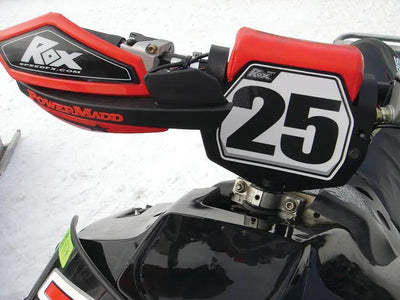 1FNP-N/B Rox S/M Front Number Plate Blk 