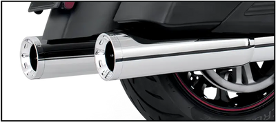 2 Step 4.5" Straight Slip Ons Indian Chrome 