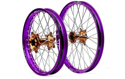 20-3131OB-A60 Dubya Front Wheel 1.60 X 21 Orange Kite Hub Black A60 Rim - Rims