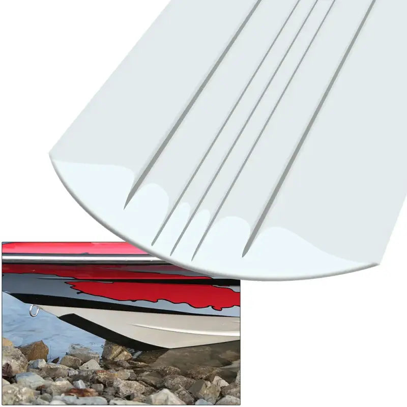 20108 Keelguard Bow Protector White 8' providing superior keel protection during docking and loading.