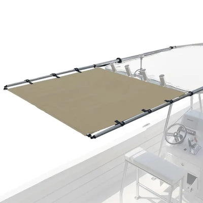 2021026264 Taylor Made Ptx Power Shade Ss 69 Inch Wide Tan - Boat T-Top Extension