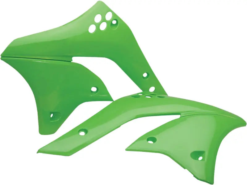 Green plastic motorcycle radiator shrouds for perfect shrouds green upgrade