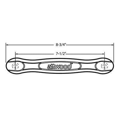 2054-5 Attwood Marine Grab Handle 1 Piece Black