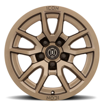 ICON Vector 5 17x8.5 5x150 25mm Offset 5.75in BS 110.1mm Bore Bronze Wheel - 2617855557BR