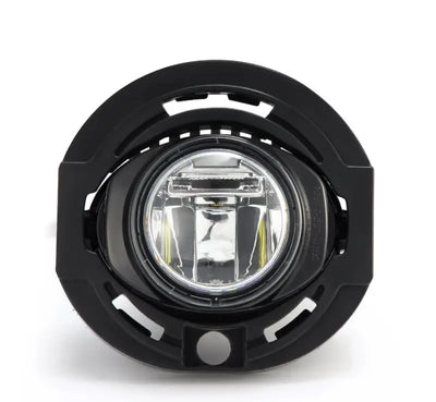 Driving/ Fog Light LED Bulb; LUXX Chip; Round; 12.2 Watt/ 12 Volt; Projector Beam; 720 Lumen For White/ 1200 Raw Lumen; Clear Polycarbonate Lens; Alpha-Black Polypropylene Housing; 6500 Degree Kelvin White Color Temperature; DOT/SAE Certified - NTP