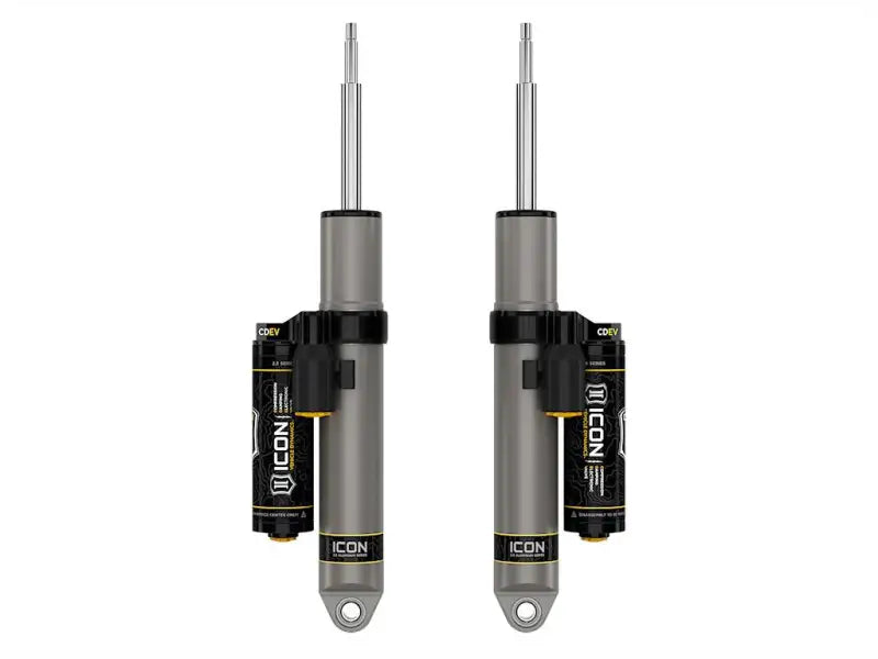 Gray ICON shock absorbers for 217705EP Icon performance rear suspension on RAM 2500