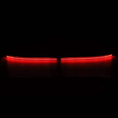 Tail Light Assembly LED; Smoked Lens; Chrome Polypropylene Housing; Red Light; DOT/ SAE Approved; Single; Trunk Mounted - NTP