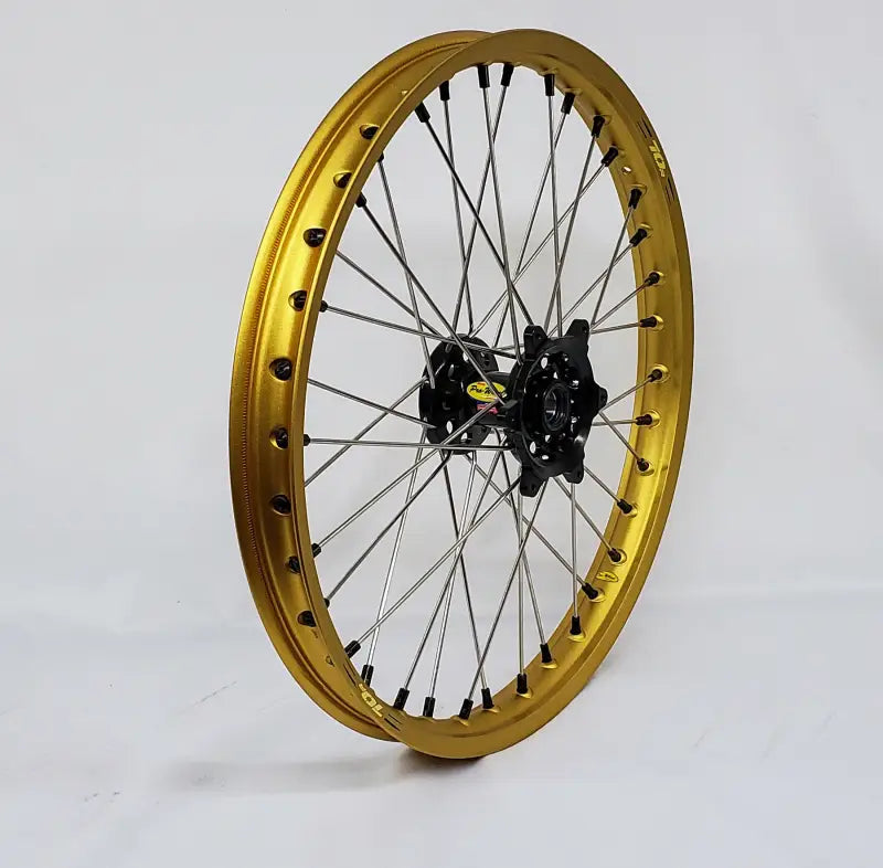23-1107244 Pro-Wheel Wheel Front 1.60X21 Red Hub Blk Rim/Gld Spoke/Gld Nipple - Wheels