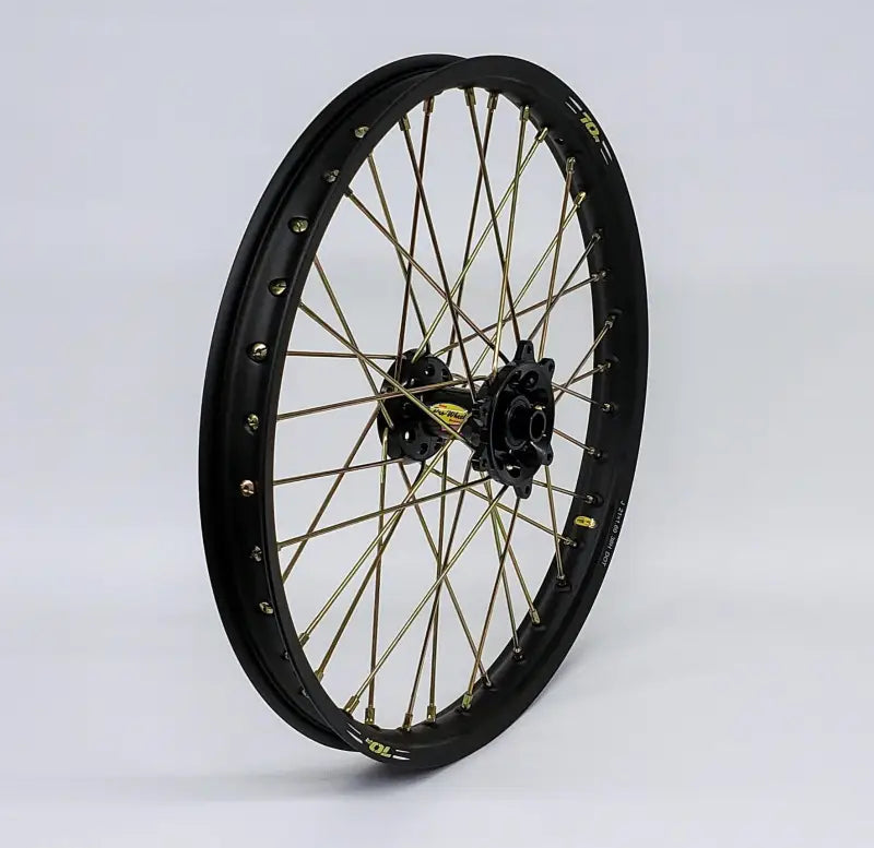 23-2602244 Pro-Wheel Wheel Front 1.60X21 Black Hub Blk Rim/Gld Spoke/Gld Nipple - RV and Auto Parts